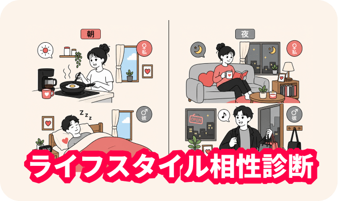 ライフスタイル相性診断 - 一緒に暮らしたときの相性をチェック