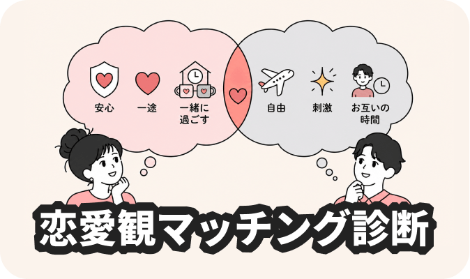 恋愛観マッチング診断 - ふたりの恋愛観の一致度を分析